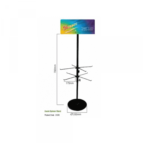 Insole Spinner Counter Stand - 2 Tiers