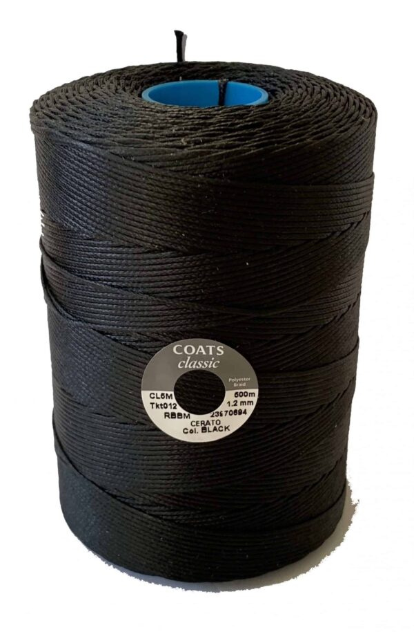 Braided Waxed 500m Black ( 1mm/338gm & 1.2mm/432gm) - Image 2