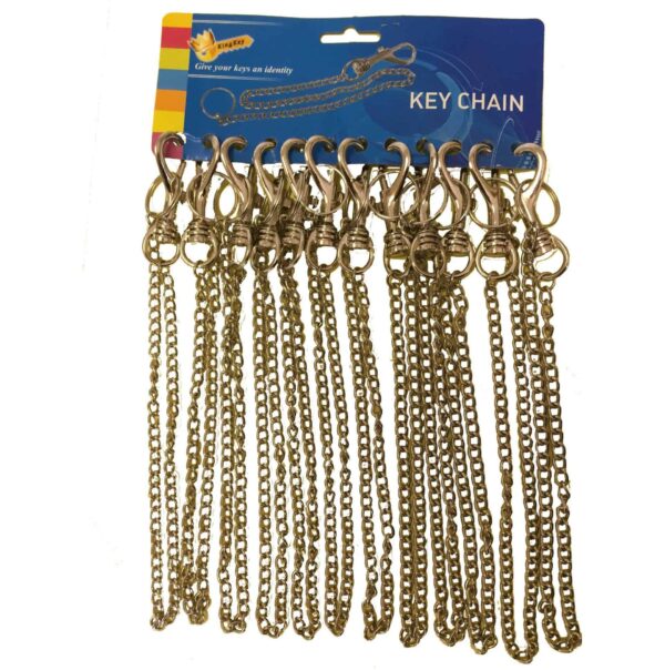 Metal Key Chain and Snaphook Display Card - 12 units